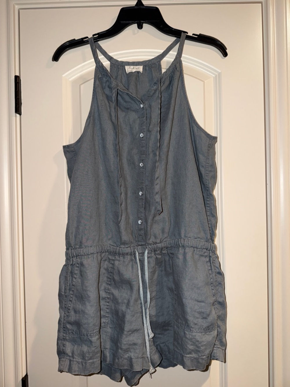 Lou & Grey Linen Romper - Grey - Small